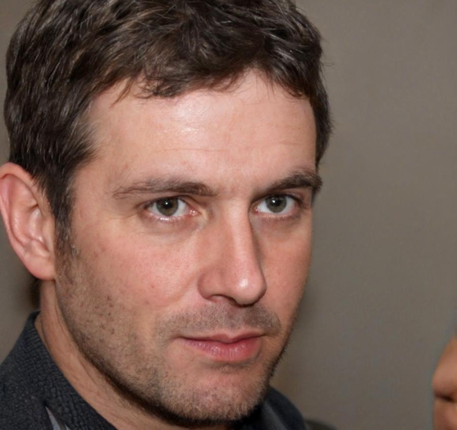 Viktor Kovalenko adjusting analog mixing console